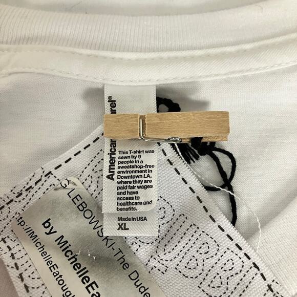 American Apparel The Big Lebowski “The Dude Abides” T Shirt XL NEW Deadstock VTG - Picture 6 of 6